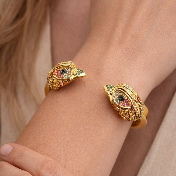 Kurt Geiger London Eagle Bangle Bracelet – Crystal Statement Bracelet - Picture 9 of 12